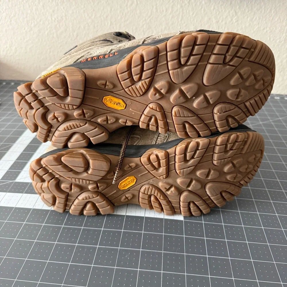 Merrell Moab 3 Mid Waterproof Mens Hiking Boots Brown Vibram J036549 Size 10.5
